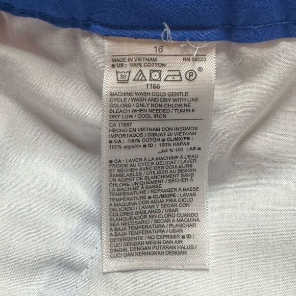 Old Navy Blue Anchor Shorts size 16 - Picture 5 of 5